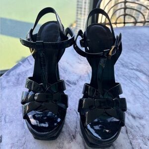 YSL Tribute Sandals Platforms